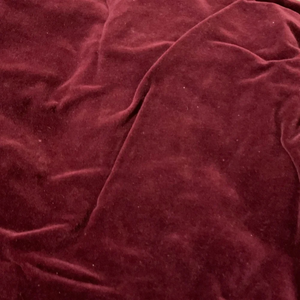 Velvet Dining Room Chair Cover - Rich Burgundy